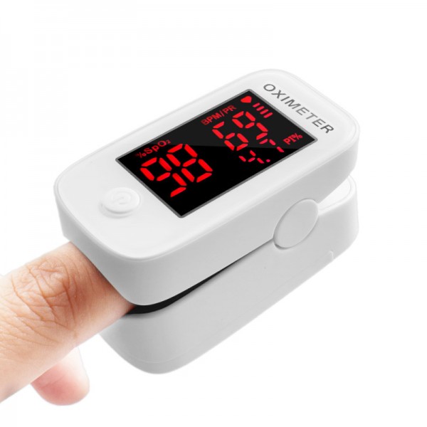 Finger Pulse Oximeter Portable Blood Oxygen Saturation Monitor with There Colors Screen