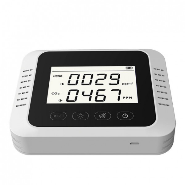 Wall-mounted Home Air Quality Detector, Formaldehyde and Carbon Dioxide Detector, Model X7