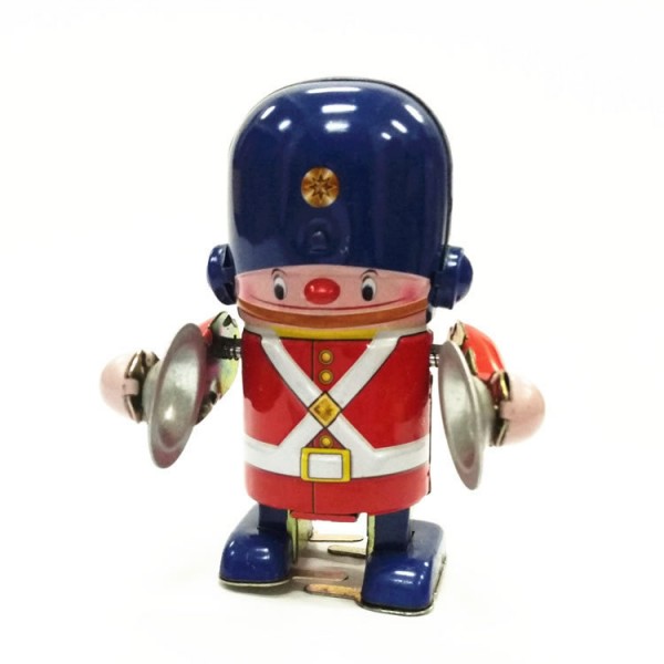 Small Cymbals Soldier Wind Up Tin Toy