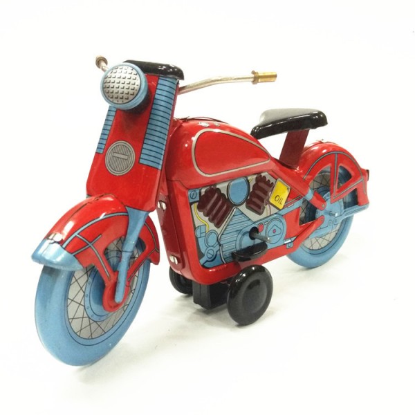 Motorcycle Wind Up Tin Toy