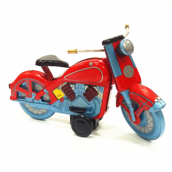 Motorcycle Wind Up Tin Toy