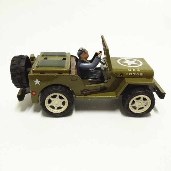 Willys Jeep Wind Up Tin Toy