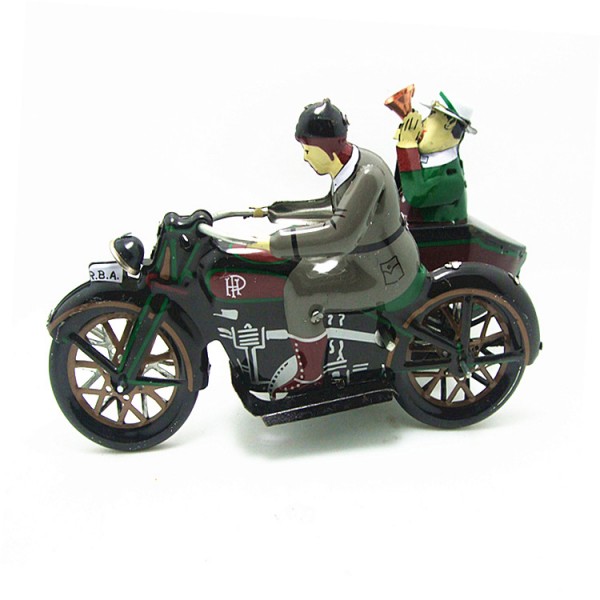 Vintage Motor Tricycle Wind Up Tin Toy