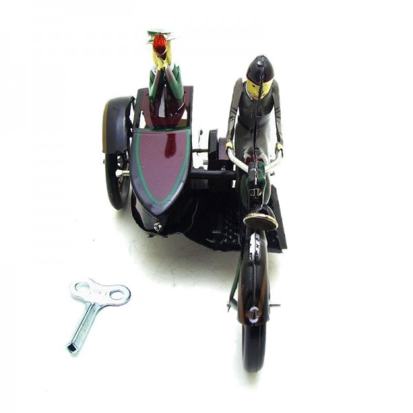 Vintage Motor Tricycle Wind Up Tin Toy