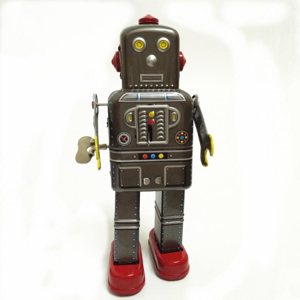 Space Man Robot Wind Up Tin Toy