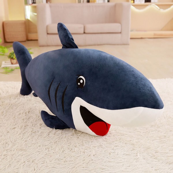 Lovly Shark Plush Toy, Sea Animal Soft Cotton Plush Pillow, 29.5 Inch (75 cm) Medium, Blue Color