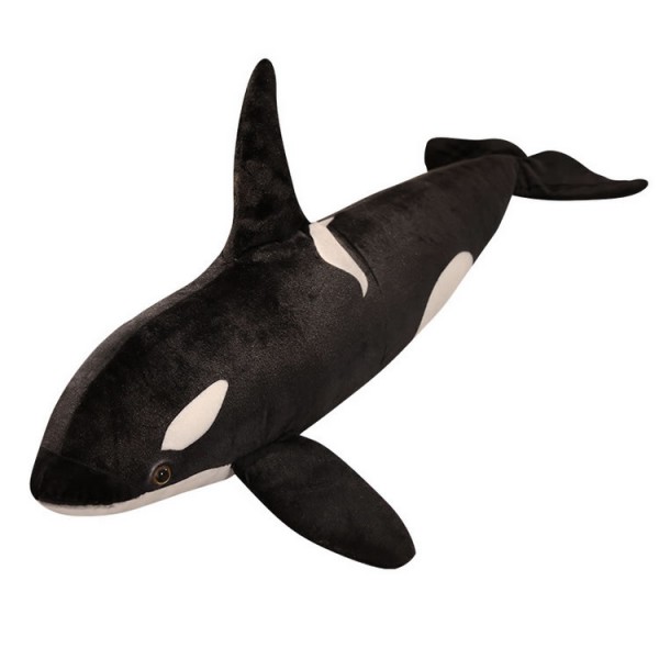 Killer Whale Plush Toy, Sea Animal Soft Cotton Killer Whale Plush Pillow, 29.5 Inch (75 cm)