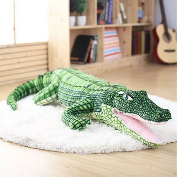 Crocodile Plush Toy, Animal Soft Cotton Crocodile Plush Pillow, 39.3 Inch (100 cm)