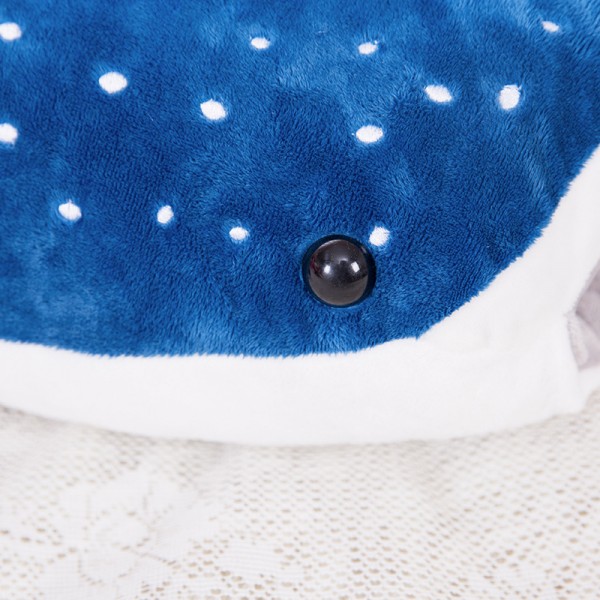Blue Whale Plush Toy, Sea Animal Soft Cotton Whale Plush Pillow, 22 Inch (56 cm) Small