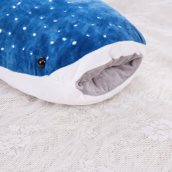 Blue Whale Plush Toy, Sea Animal Soft Cotton Whale Plush Pillow, 22 Inch (56 cm) Small