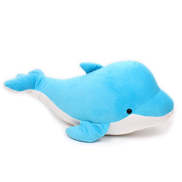 Dolphin Plush Toy, Sea Animal Soft Cotton Dolphin Plush Pillow, 19.6 Inch (50 cm), Blue