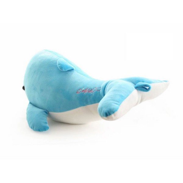 Dolphin Plush Toy, Sea Animal Soft Cotton Dolphin Plush Pillow, 19.6 Inch (50 cm), Blue