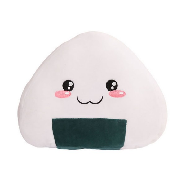 Happy Rice Ball Plush Toy, Soft Cotton Rice Ball Plush Pillow, 11.8 Inch (30 cm), Small