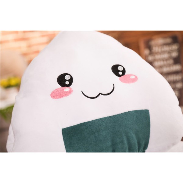 Happy Rice Ball Plush Toy, Soft Cotton Rice Ball Plush Pillow, 11.8 Inch (30 cm), Small