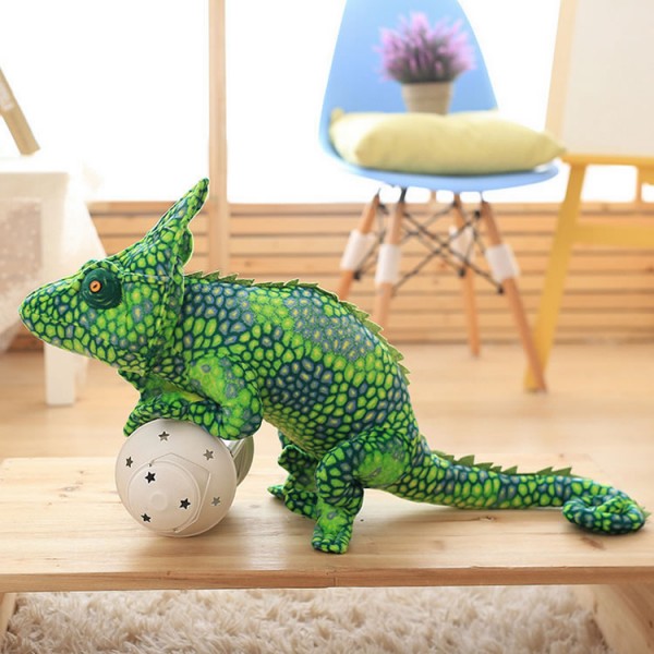 Realistic Chameleon Plush Toy, Animal Soft Cotton Chameleon Plush Pillow, 31.4 Inch (80 cm)