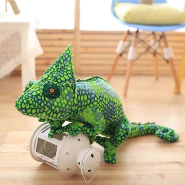 Realistic Chameleon Plush Toy, Animal Soft Cotton Chameleon Plush Pillow, 31.4 Inch (80 cm)