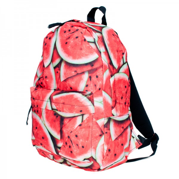 3D Pattern Watermelon Backpack, Travel Backpack In Summer, Comfortable Casual Daypack
