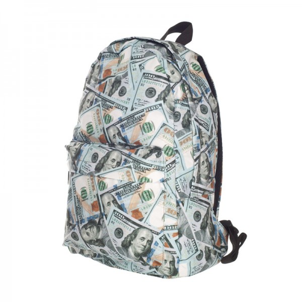 Dollar Pattern Backpack, Daily Use Fashionable Pattern Backpack, Comfortable Casual Daypack