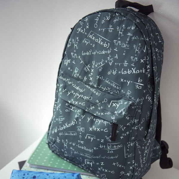 Mathematical Formulas Pattern Backpack, Daily Use Mathematical Equations Pattern Backpack, Comfortable Casual Daypack