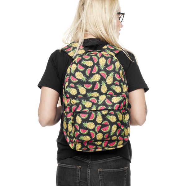 Watermelon and Pineapple Pattern Backpack, Daily Use Pattern Backpack, Comfortable Casual Daypack