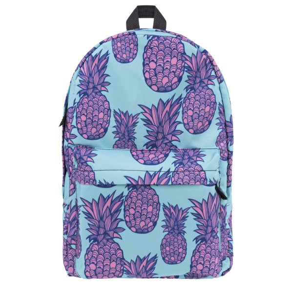 Pineapple Pattern Backpack, Daily Use Pattern Backpack, Comfortable Casual Daypack