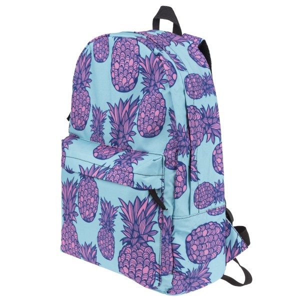 Pineapple Pattern Backpack, Daily Use Pattern Backpack, Comfortable Casual Daypack