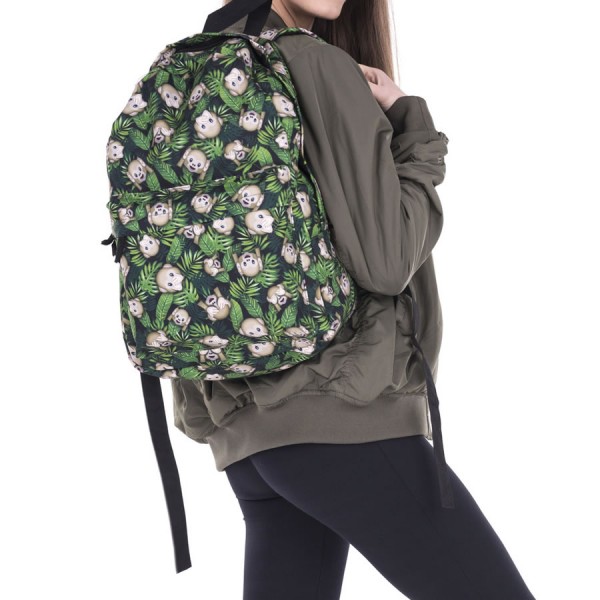 Monkeys Pattern Backpack, Daily Use Pattern Backpack, Comfortable Casual Daypack