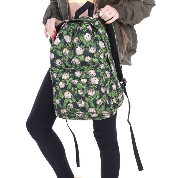 Monkeys Pattern Backpack, Daily Use Pattern Backpack, Comfortable Casual Daypack