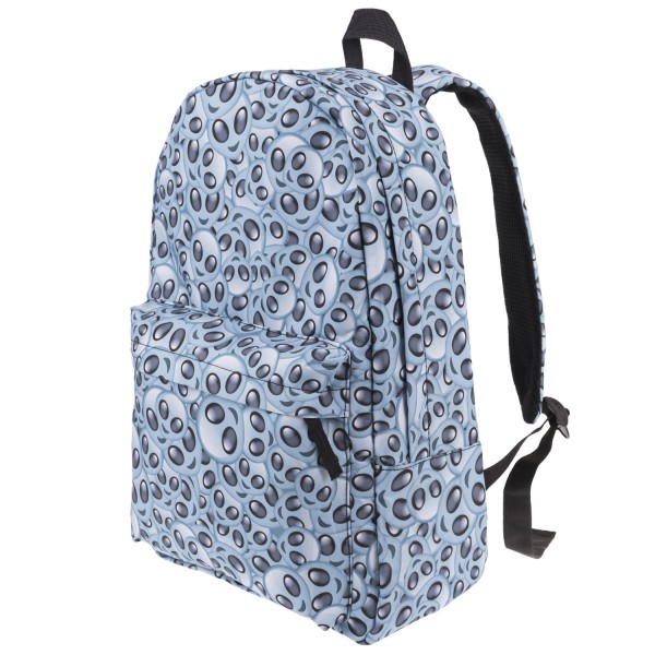 Aliens Pattern Backpack, Daily Use Pattern Backpack, Comfortable Casual Daypack