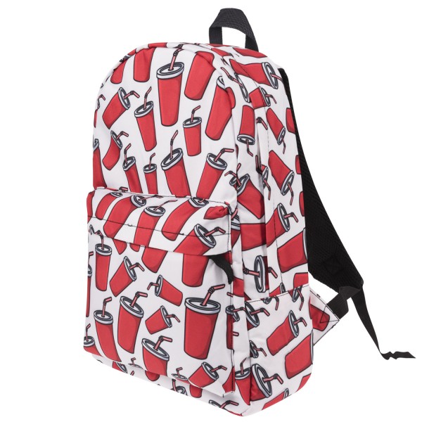 Cola Pattern Backpack, Daily Use Pattern Backpack, Comfortable Casual Daypack