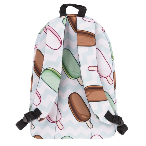 Popsicle Pattern Backpack, Daily Use Pattern Backpack, Comfortable Casual Daypack