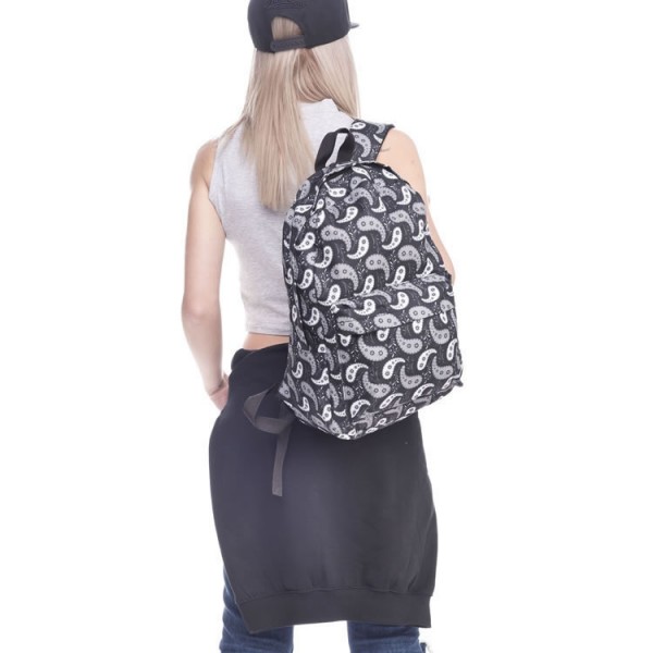 Abstract Worm Pattern Backpack, Daily Use Pattern Backpack, Comfortable Casual Daypack