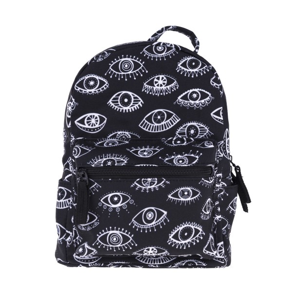 BigEyes Pattern Mini Backpack, 3D Pattern Daily Use Backpack, Comfortable Casual Daypack For Women and Children