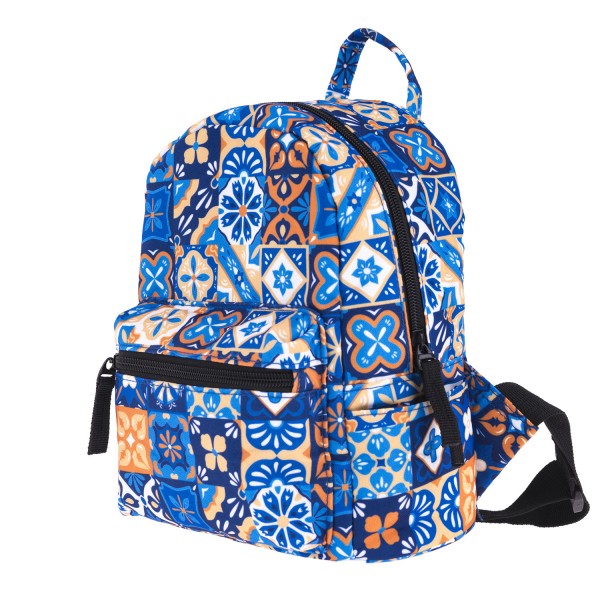 Geometric Pattern Mini Backpack, 3D Pattern Daily Use Backpack, Comfortable Casual Daypack For Women and Children