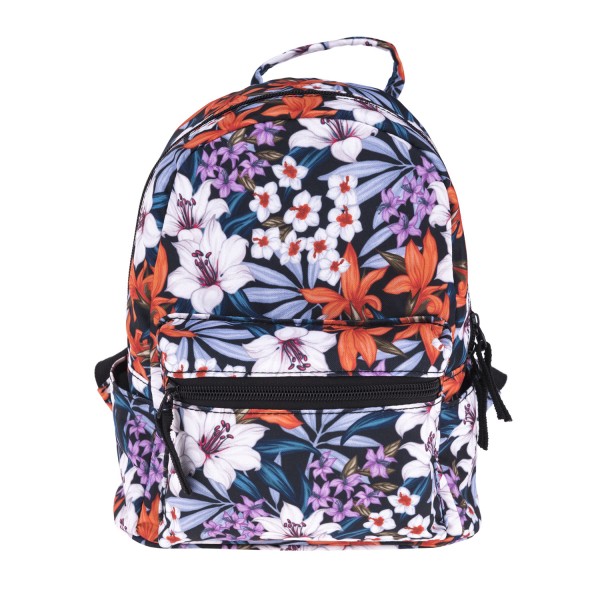 Flowers Pattern Mini Backpack, 3D Pattern Daily Use Backpack, Comfortable Casual Daypack For Women and Children