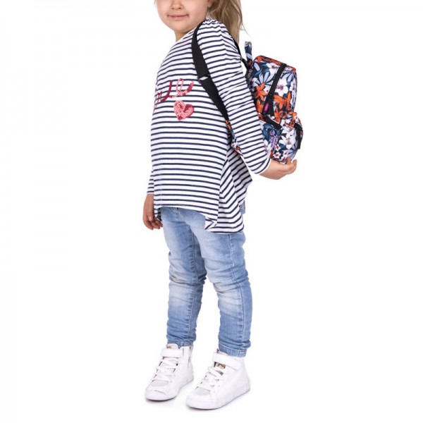 Flowers Pattern Mini Backpack, 3D Pattern Daily Use Backpack, Comfortable Casual Daypack For Women and Children