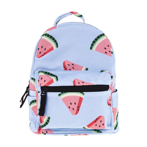 Watermelon Pattern Mini Backpack, 3D Pattern Daily Use Backpack, Comfortable Casual Daypack For Women and Children