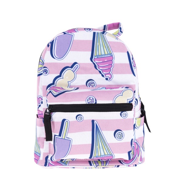 Ice Cream Pattern Mini Backpack, 3D Pattern Daily Use Backpack,Comfortable Casual Daypack For Women and Children