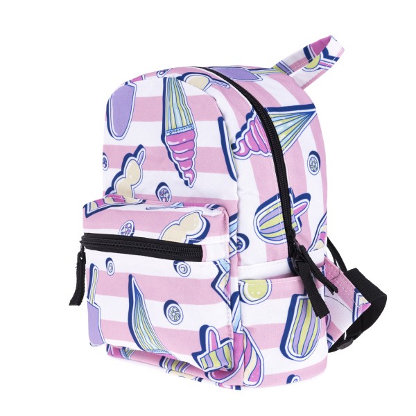 Ice Cream Pattern Mini Backpack, 3D Pattern Daily Use Backpack,Comfortable Casual Daypack For Women and Children