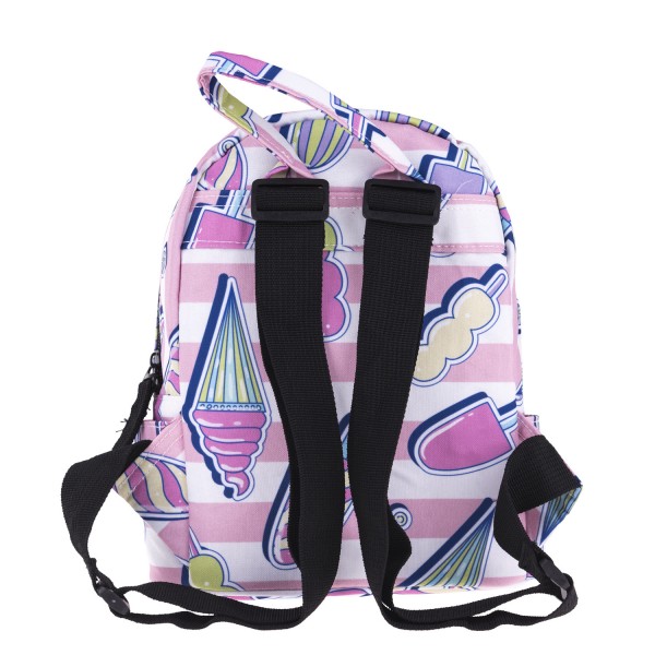 Ice Cream Pattern Mini Backpack, 3D Pattern Daily Use Backpack,Comfortable Casual Daypack For Women and Children